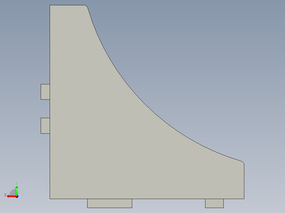 铝合金型材联接角码HBLFSND8后视图