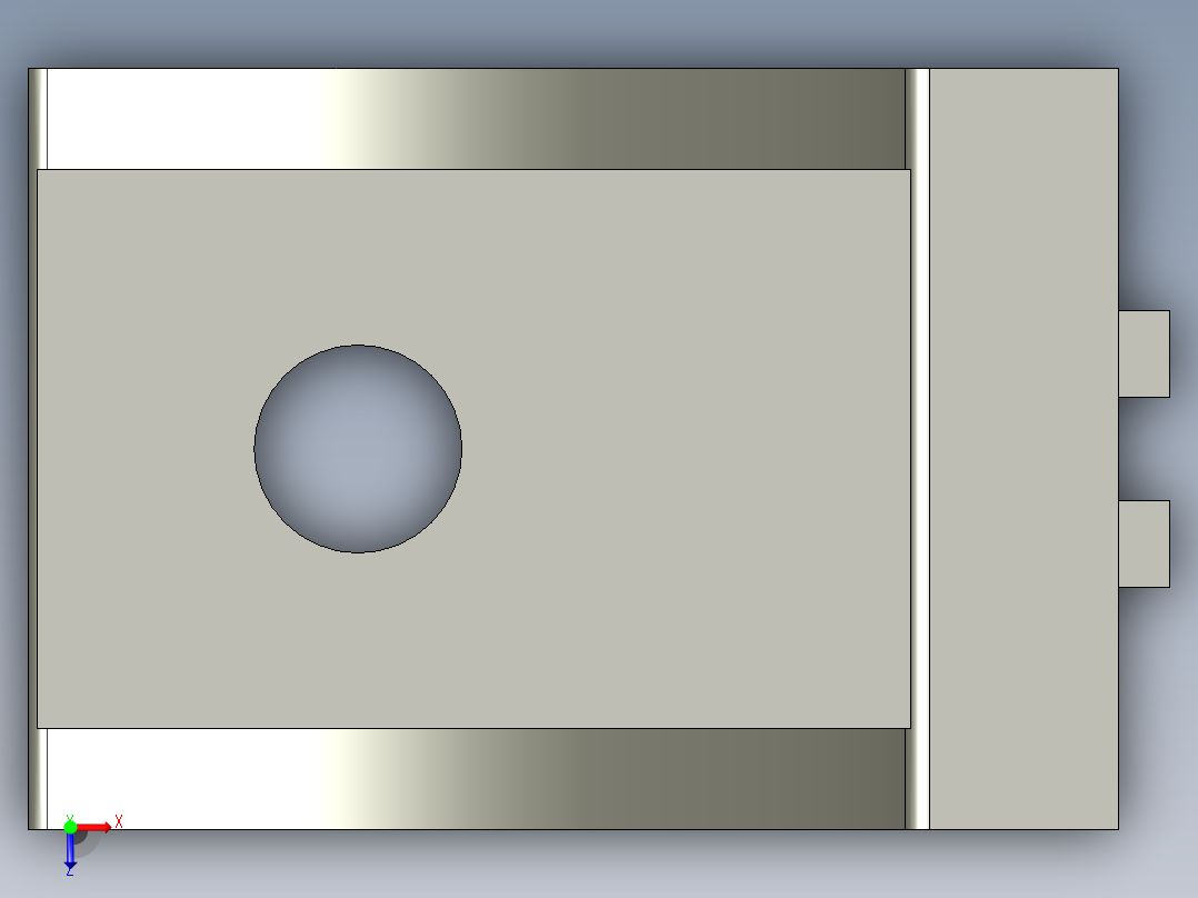 铝合金型材联接角码HBLFSND8俯视图