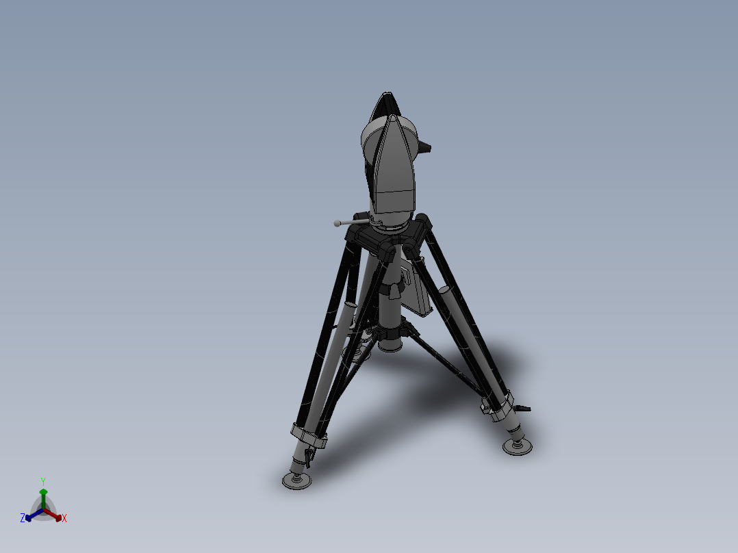 AT960激光跟踪仪正等轴测图