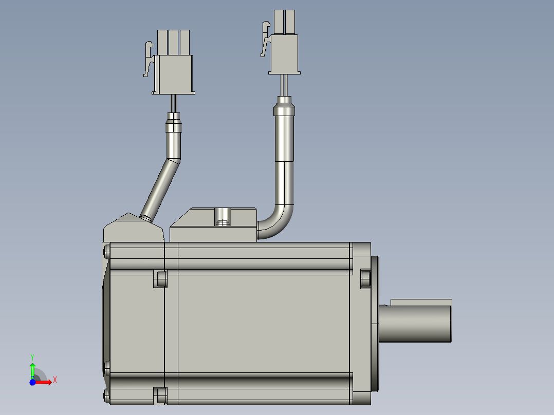 1MSMF042L1U2松下低惯量400W无刹车60法兰2前视图