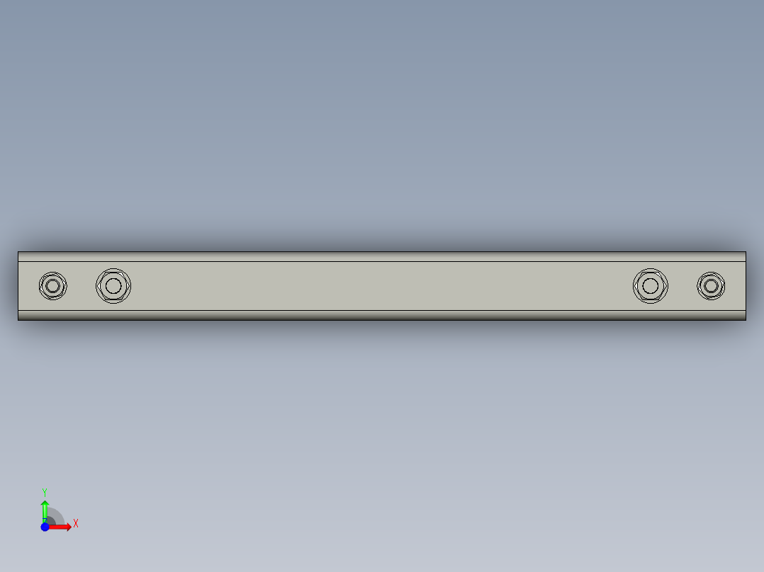 XTD01控制箱抱箍装配前视图