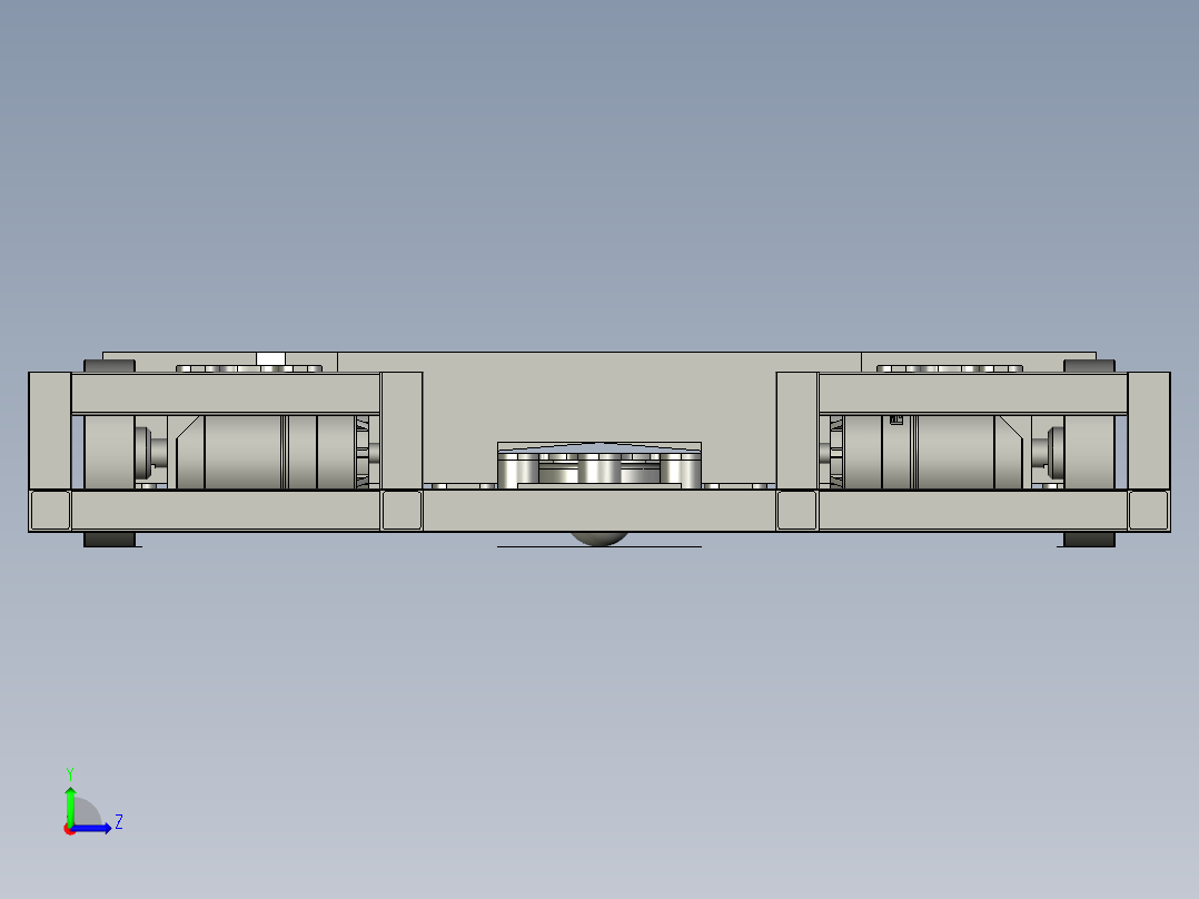 高性能低成本轮式机器人底盘左视图