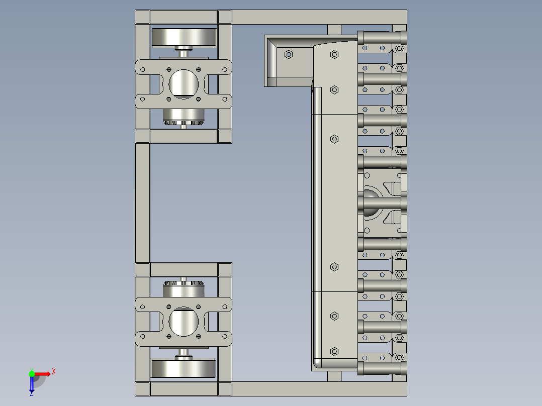 高性能低成本轮式机器人底盘俯视图