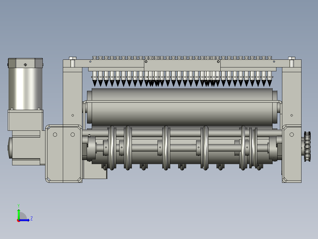 分装配-涂油上部分左视图