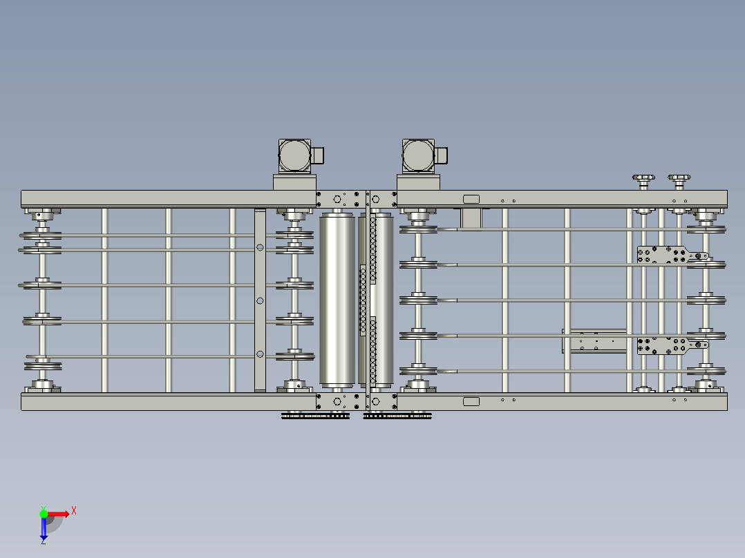 分装配-涂油上部分俯视图