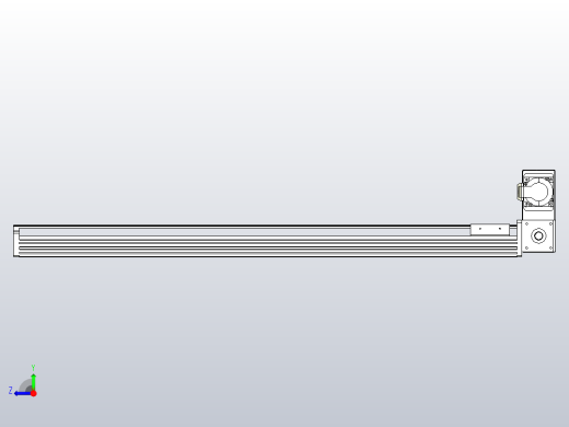 皮带直线轴半封闭可选导轨TPA-HNB-85D-90-L850-RU-Y-P20-N3右视缩略图