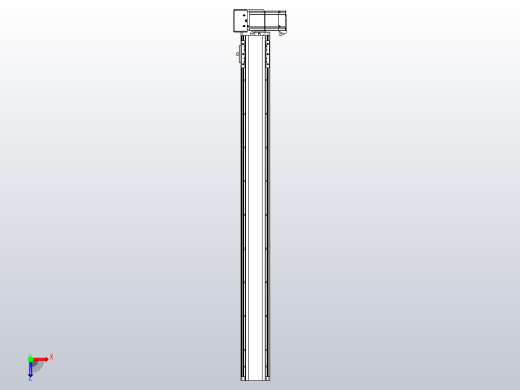 皮带直线轴半封闭可选导轨TPA-HNB-85D-90-L850-RU-Y-P20-N3俯视缩略图