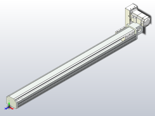 皮带直线轴半封闭可选导轨TPA-HNB-85D-90-L850-RU-Y-P20-N3正等轴测缩略图