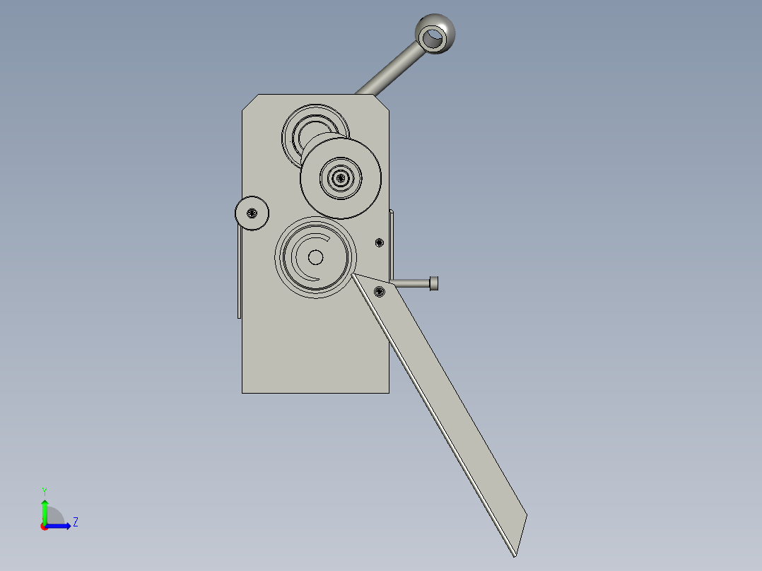 TB-01-00拉带机构左视图