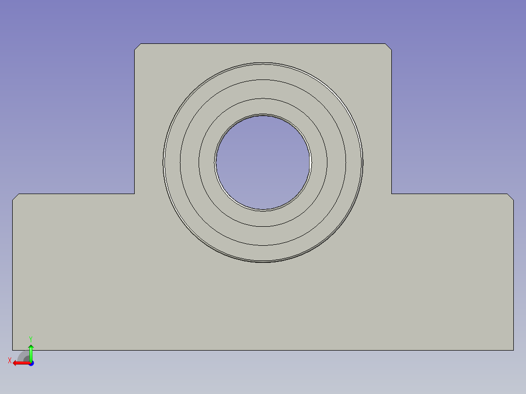 支撑侧支座LEB31-15怡和达(2400)后视图