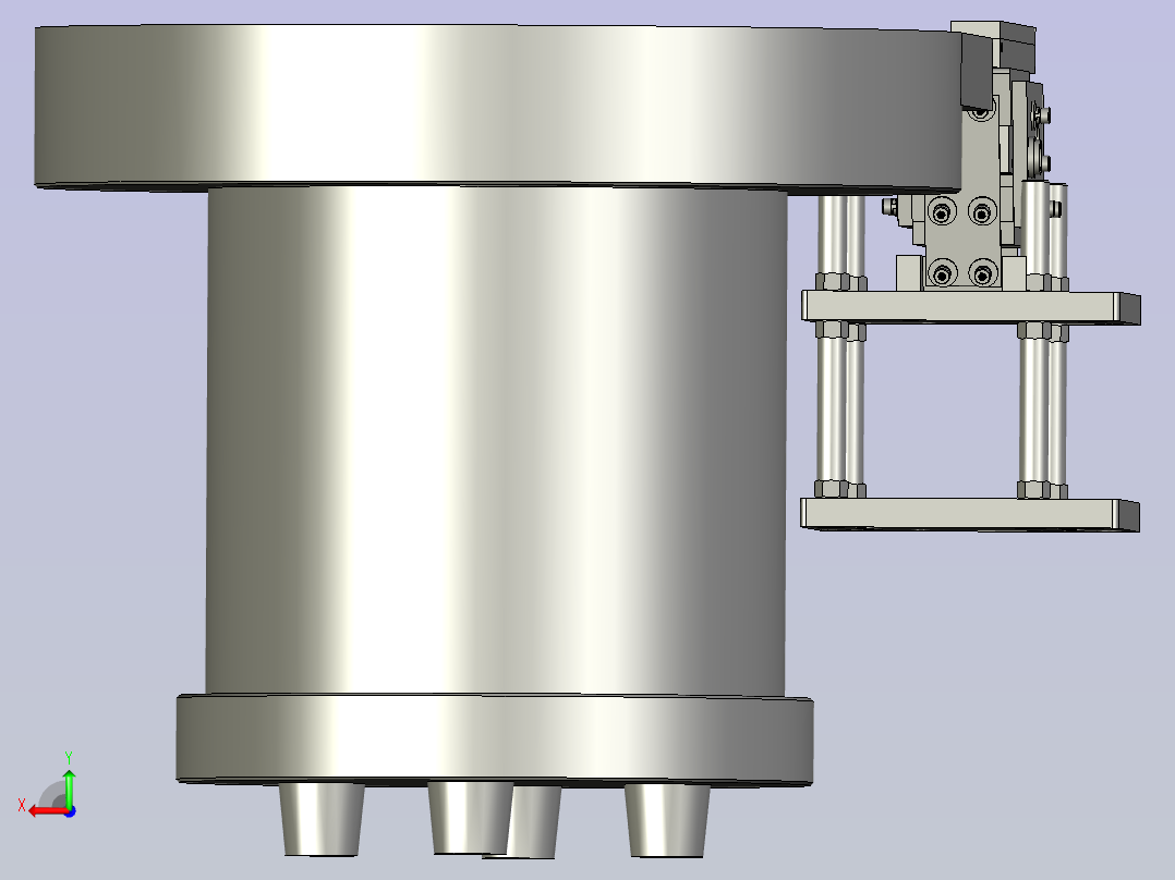 导电片上料组后视图