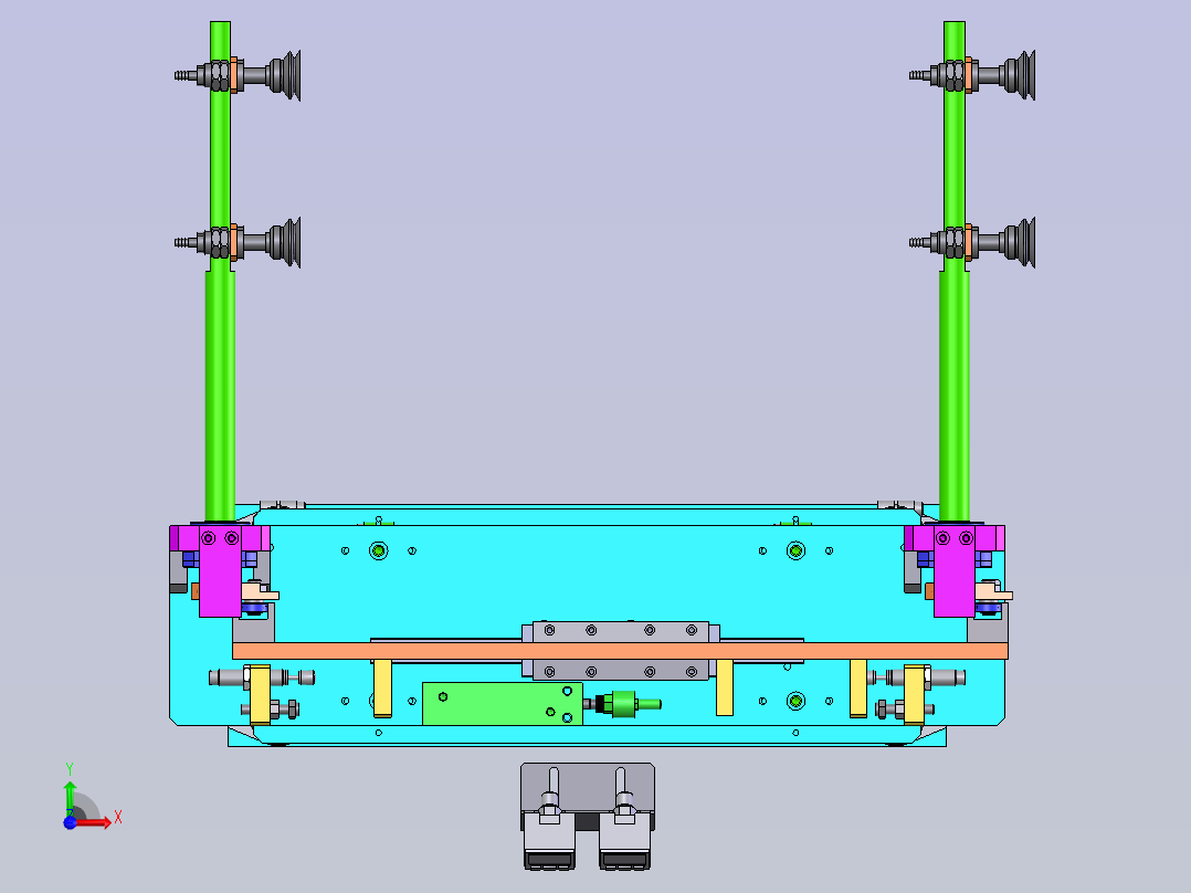 翻转吸料机构主视图