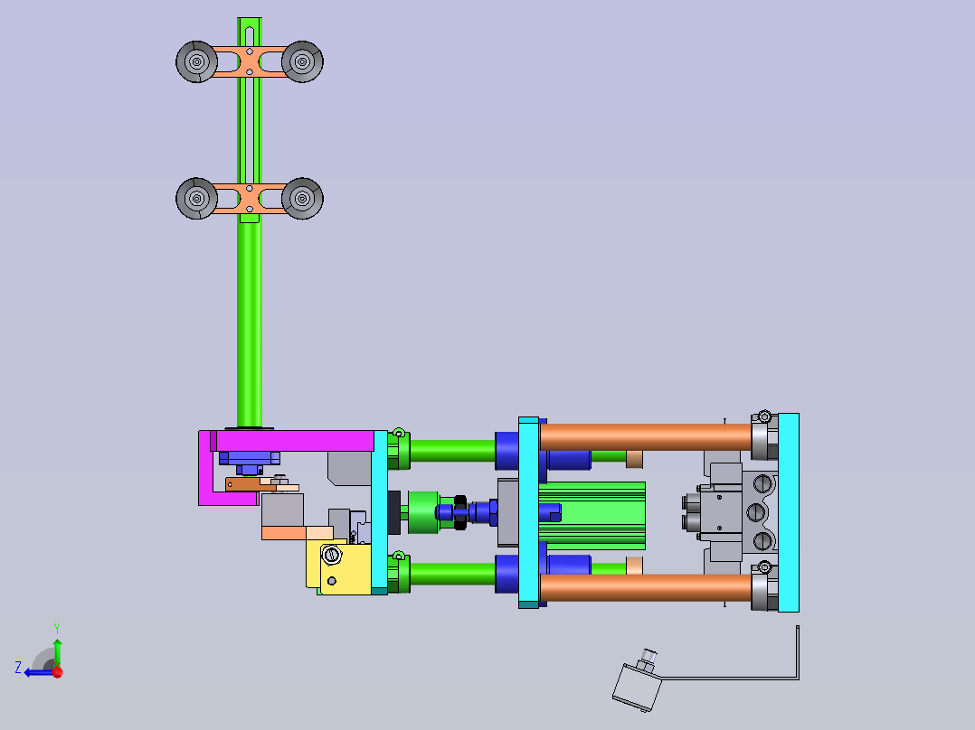 翻转吸料机构右视图