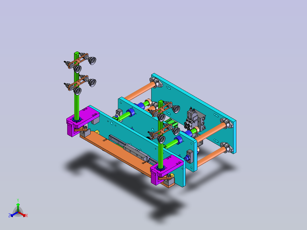 翻转吸料机构正等轴测图