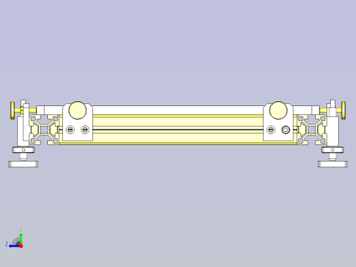 冷却组件的XYZΘ调整3D图纸右视缩略图