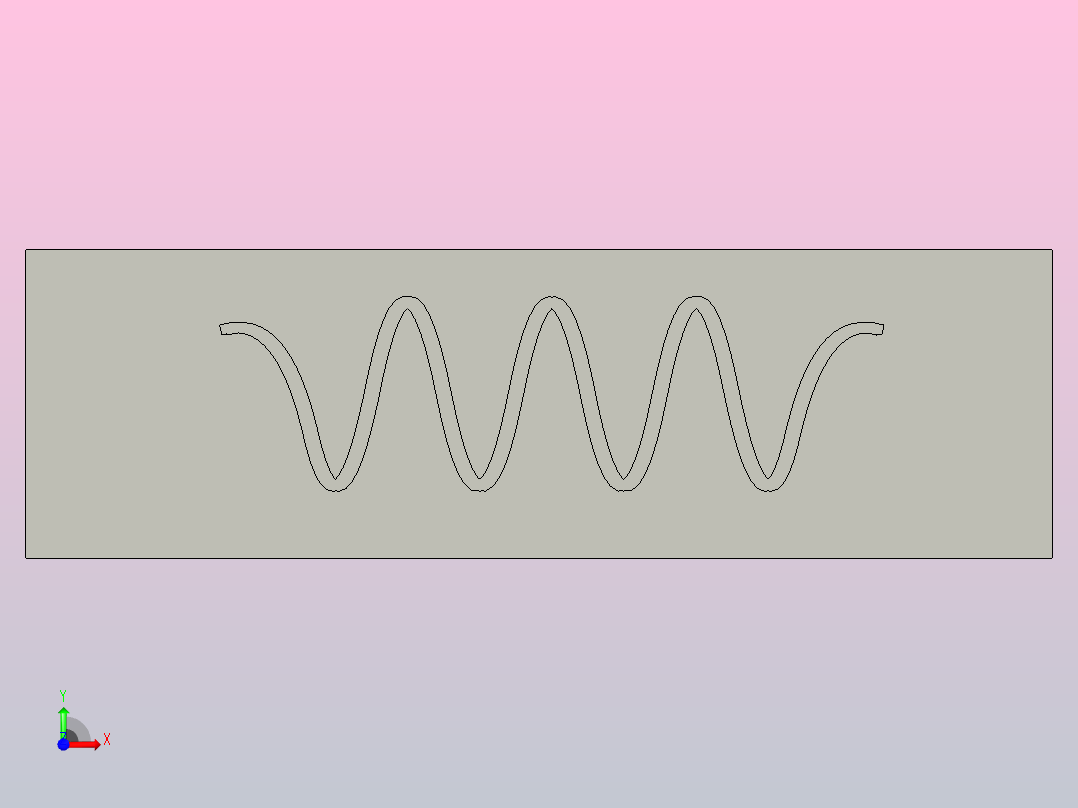 一种简单的全打印弹簧夹具前视图