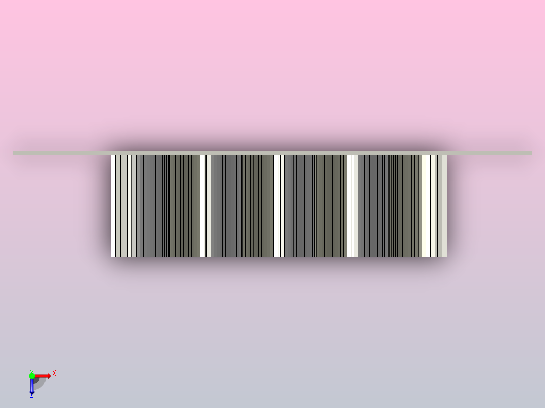 一种简单的全打印弹簧夹具俯视图