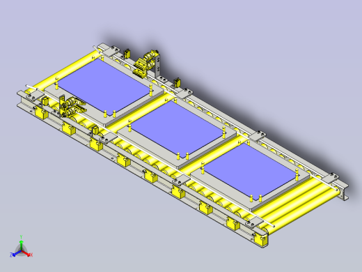 一款薄板两面吹气工序3D数模
