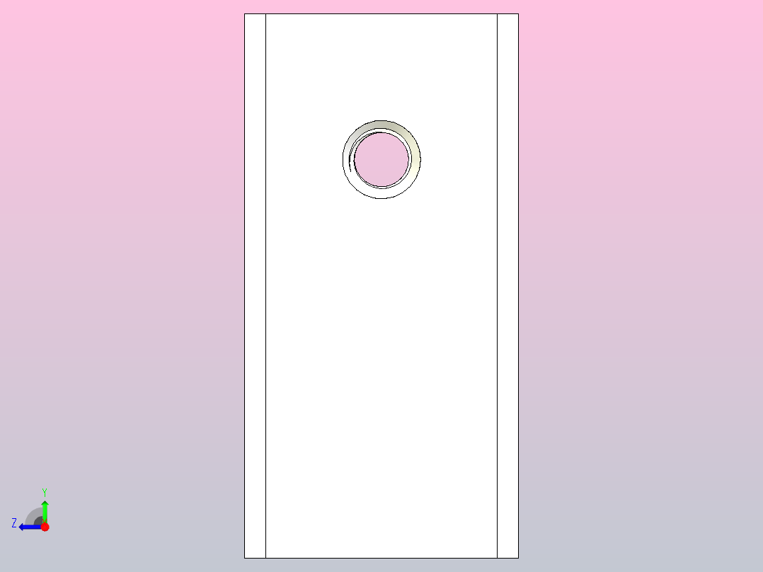 蓝色散热器尺寸25 x 12 6 x 6 5 mm孔18 3mm螺钉固定ipt右视图