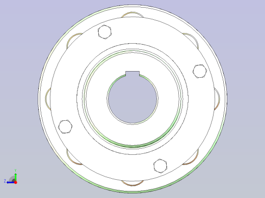 弹性柱销联轴器 HL4 50X112(基准)右视缩略图