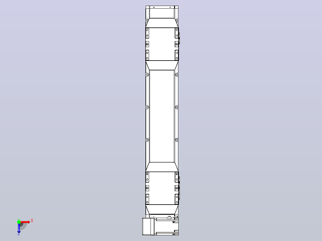 皮带直线轴双滑块型TPA-GCBS-150-P80-L200-LU-M75-N3俯视图