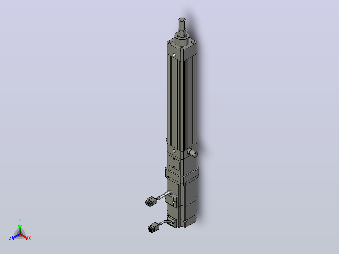 轻载电动缸TPA-ESR40-1210C-L150-M-TC-W-P40-C3主视图