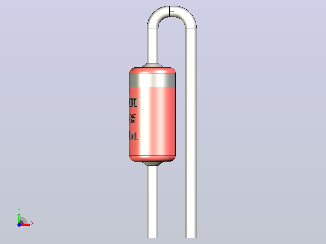 轴向二极管外壳DO-35_Max_75mil_rev1.0.zip.zip前视图