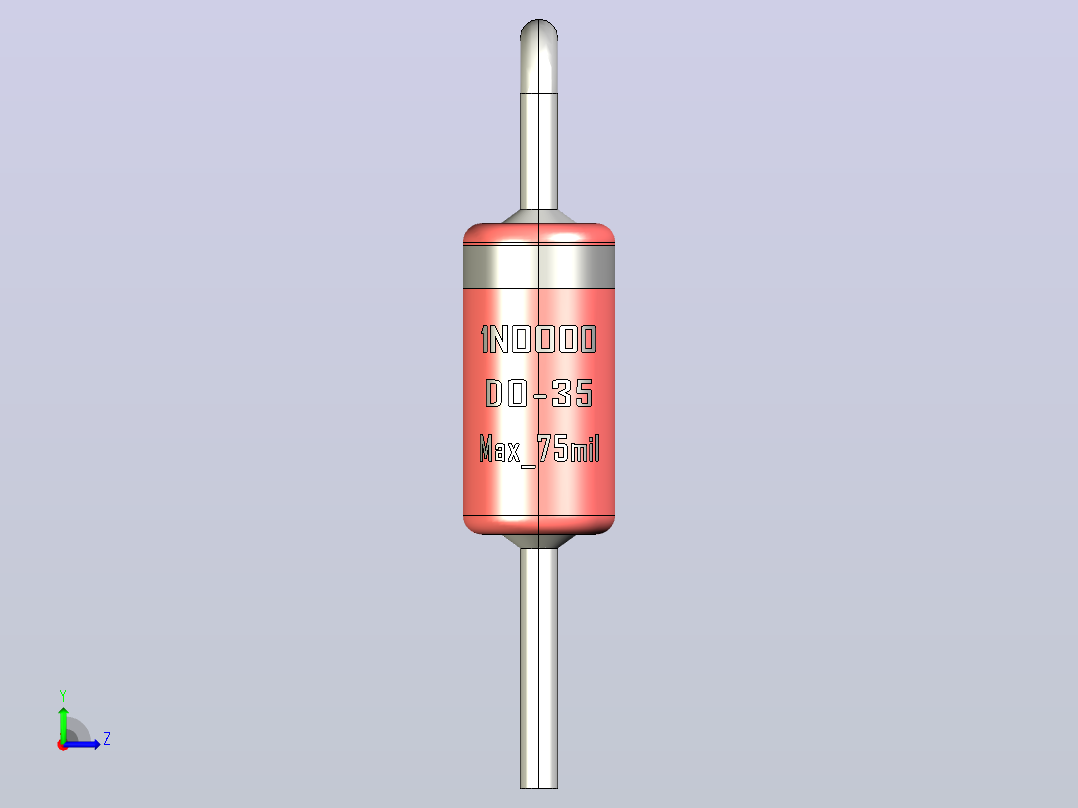 轴向二极管外壳DO-35_Max_75mil_rev1.0.zip.zip左视图