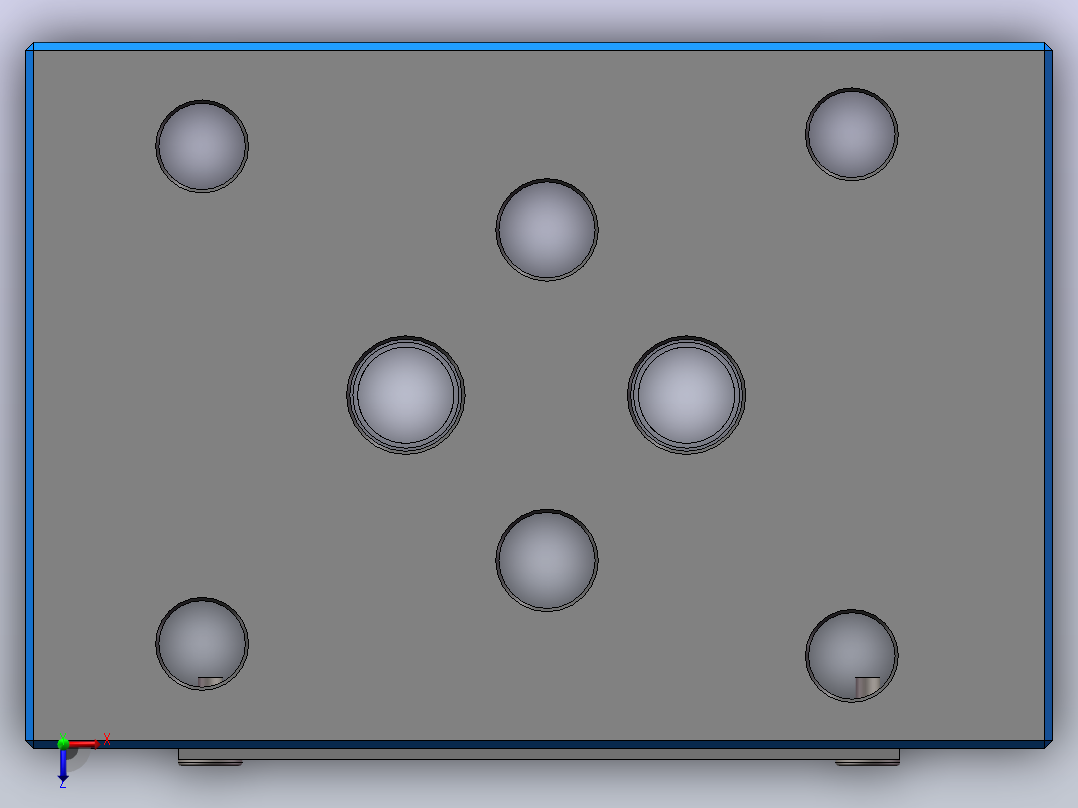 Z1S6E 叠加式单向阀俯视图