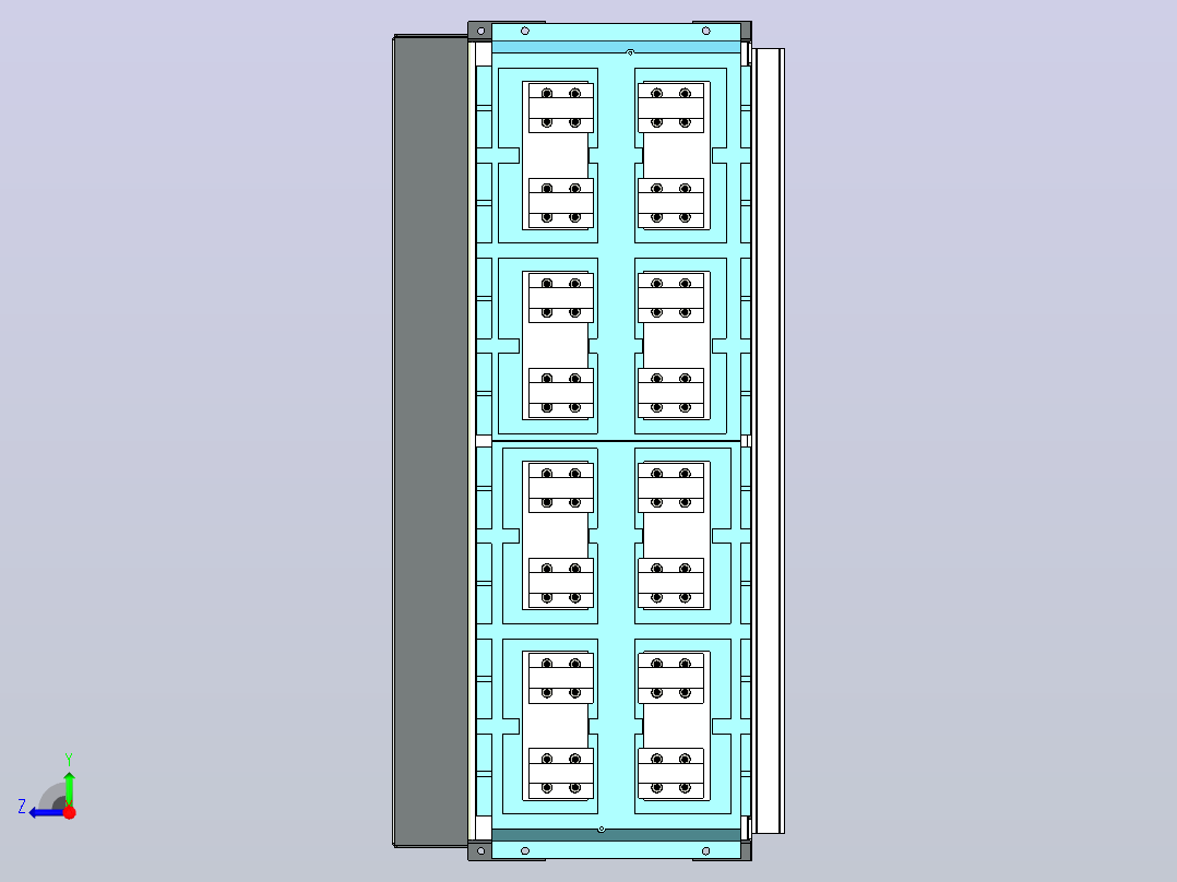 NA8-7500 4000A-5000A 4P 抽屉式 垂直接线+门框202409右视图