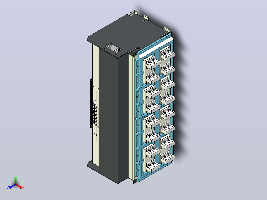 NA8-7500 4000A-5000A 4P 抽屉式 垂直接线+门框202409正等轴测图