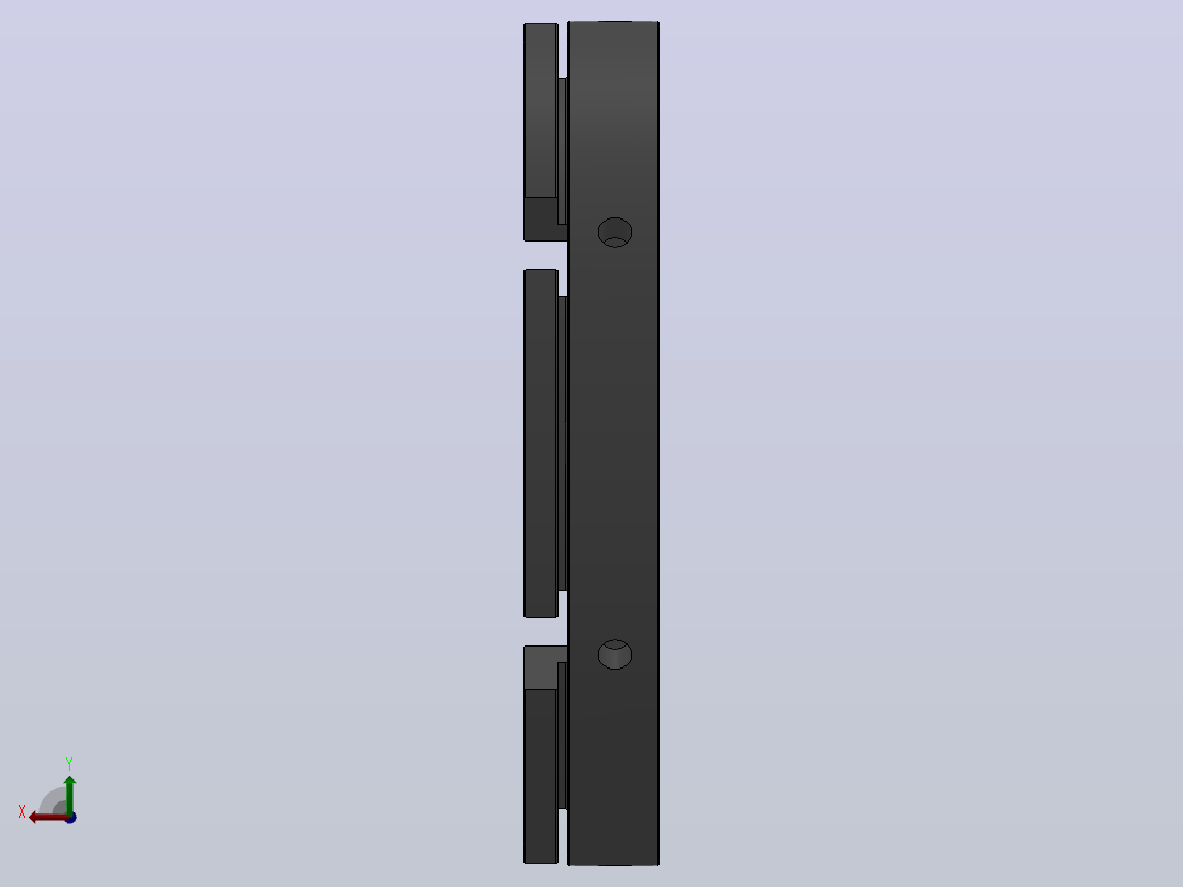 NKA开槽锁紧螺母[NKA M200×2.0]后视图