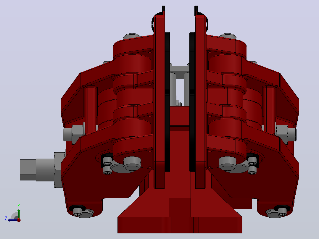 SBD-A安全制动器_SBD125-A-1000×36ⅡRL.WL.CL右视图