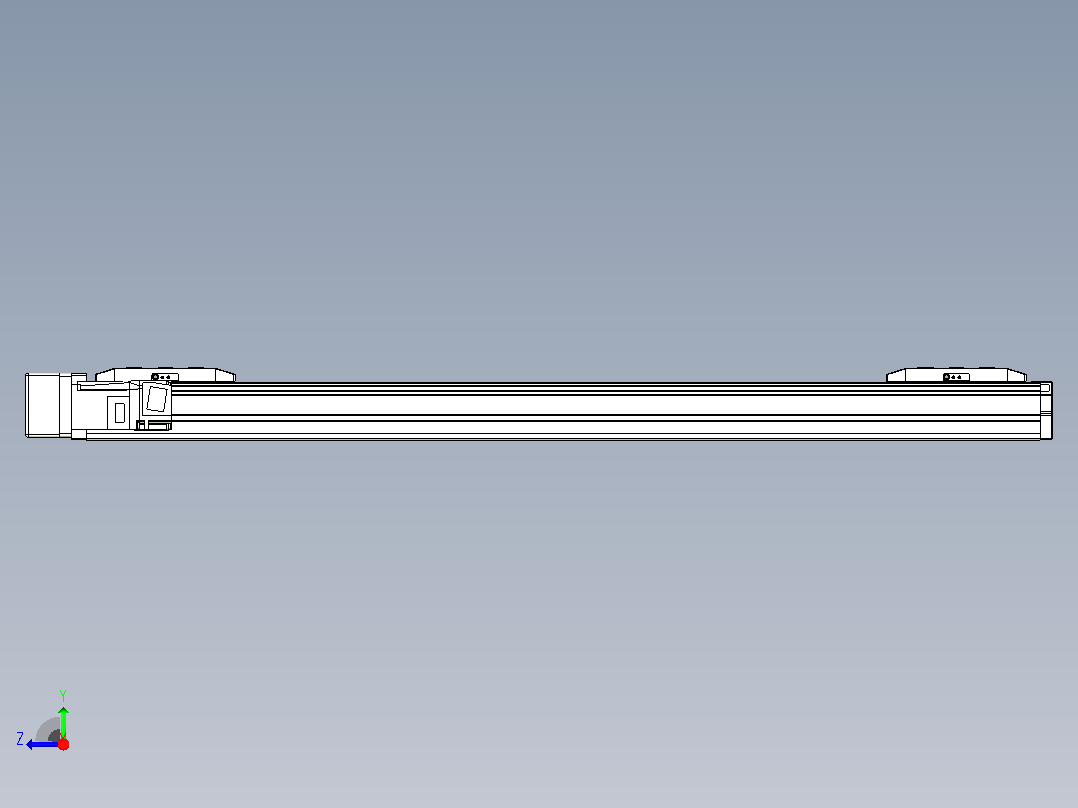滚珠丝杠线性轴TPA-GCRS-50-1205C-L250-ML-M10-N3右视图