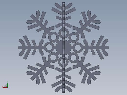 圣诞雪花后视缩略图