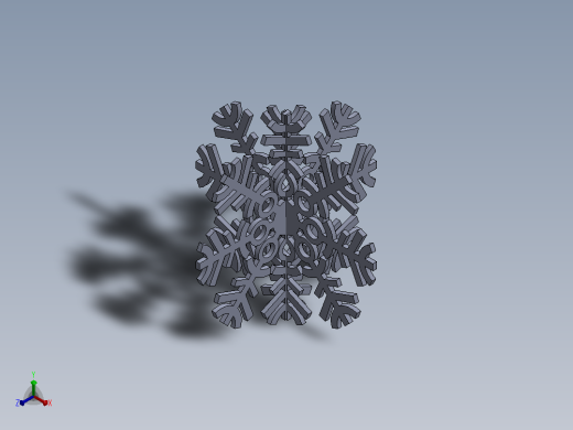圣诞雪花正等轴测缩略图