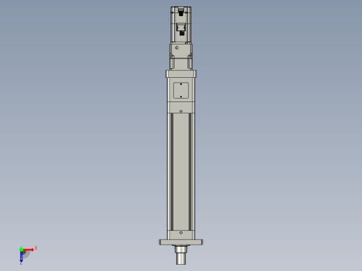 轻载电动缸TPA-ESR100-3210C-L300-M-FA-W-P75-JX-C3俯视缩略图