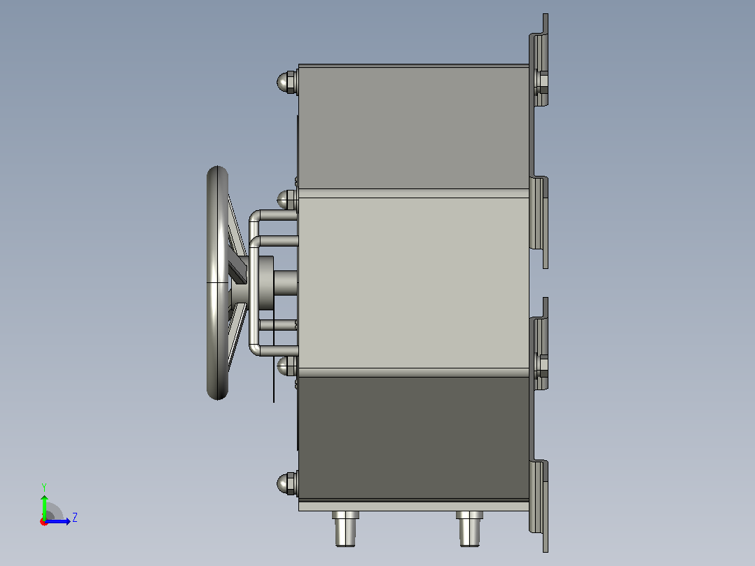 TDGC2J-7接触调压器三维模型202011左视图