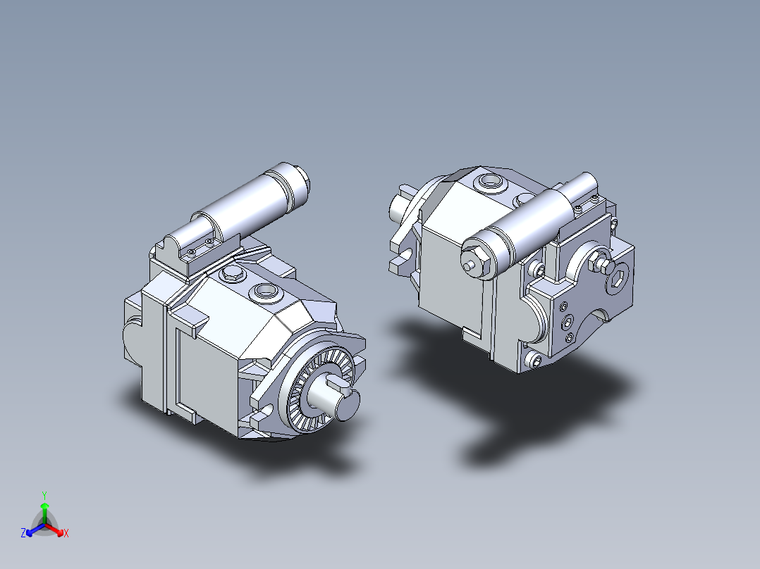 AR变量柱塞泵3D模型