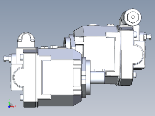 AR变量柱塞泵3D模型前视缩略图