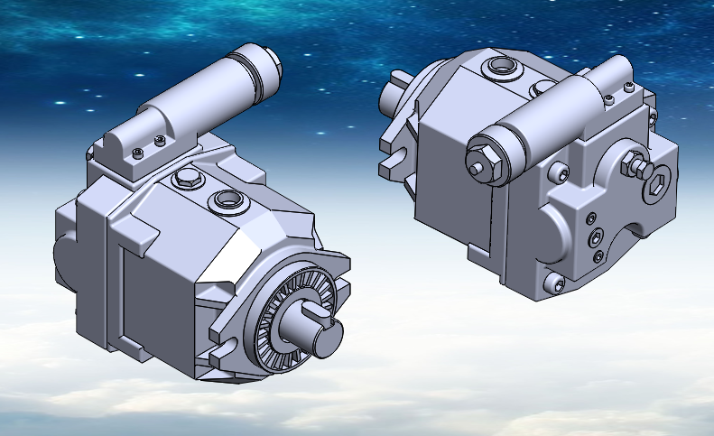 AR变量柱塞泵3D模型