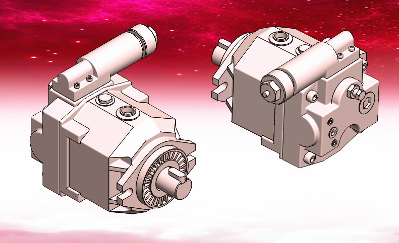 AR变量柱塞泵3D模型