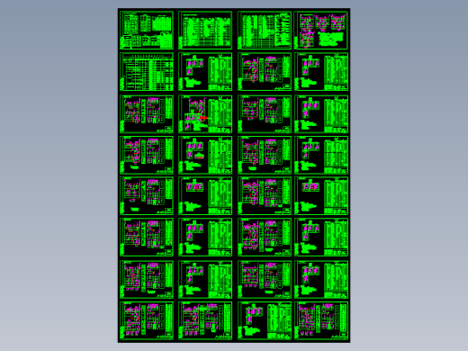 GGD型交流低压配电柜规范图集及总装配图等82张图纸
