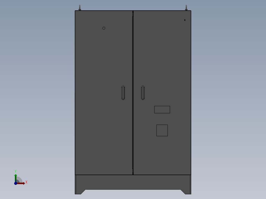 一套电柜的图前视图