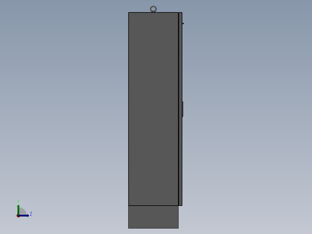 一套电柜的图左视图