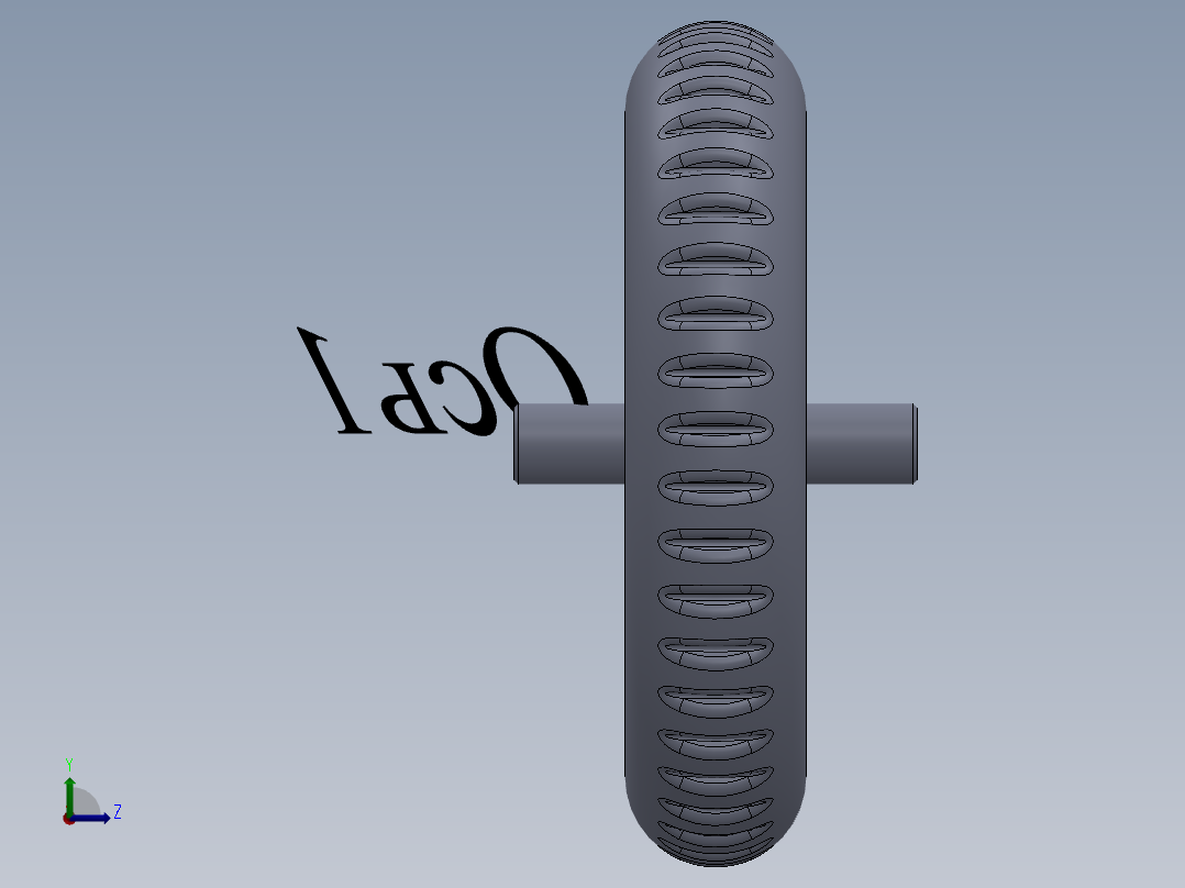 solidworks USB鼠标左视图