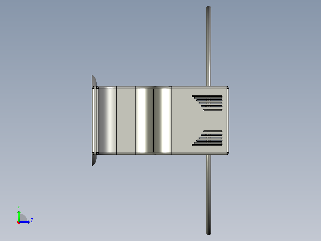 AUTOCAD 餐桌椅模型左视图