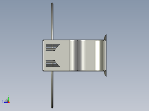 AUTOCAD 餐桌椅模型右视缩略图