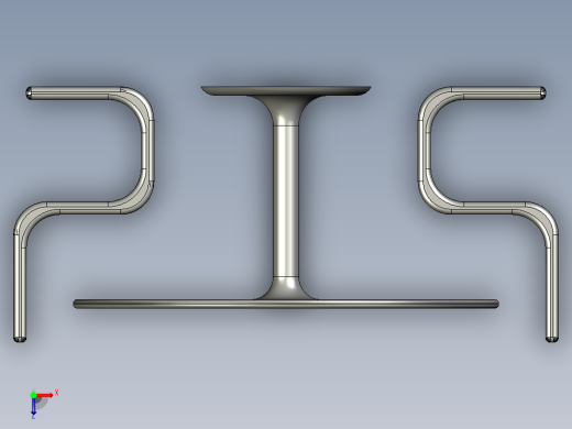 AUTOCAD 餐桌椅模型俯视缩略图