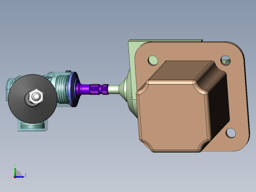 汽车转向器左视缩略图